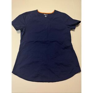 Scrubstar Indigo Short Sleeve Scrub Top Size Small